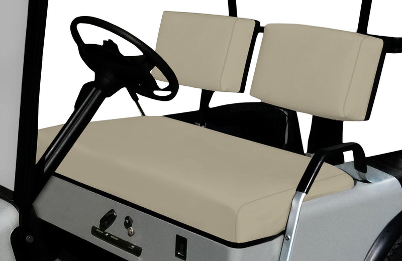 Beige EZGO Marathon Replacement Seat Cover Set - GolfCartSeatCover.com