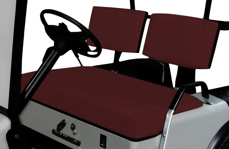 Burgundy EZGO Marathon Replacement Seat Cover Set - GolfCartSeatCover.com