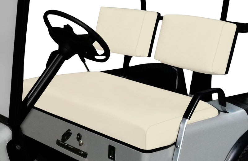 Off White EZGO Marathon Replacement Seat Cover Set - GolfCartSeatCover.com
