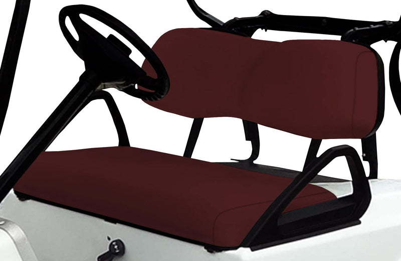 Burgundy Club Car DS Front Replacement Seat Cover Set - GolfCartSeatCover.com