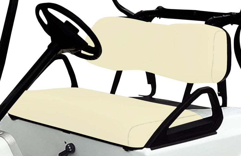 Off White EZGO TXT Front Replacement Seat Cover Set - GolfCartSeatCover.com
