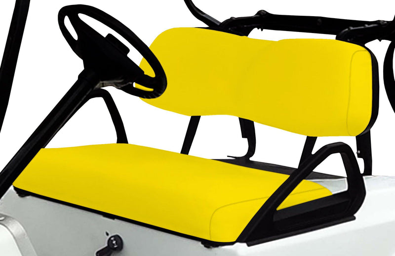 Yellow Club Car DS Front Replacement Seat Cover Set - GolfCartSeatCover.com