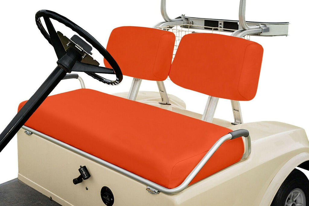 Orange Front Replacement Seat Cover Set - Club Car Pre-2000 - GolfCartSeatCover.com
