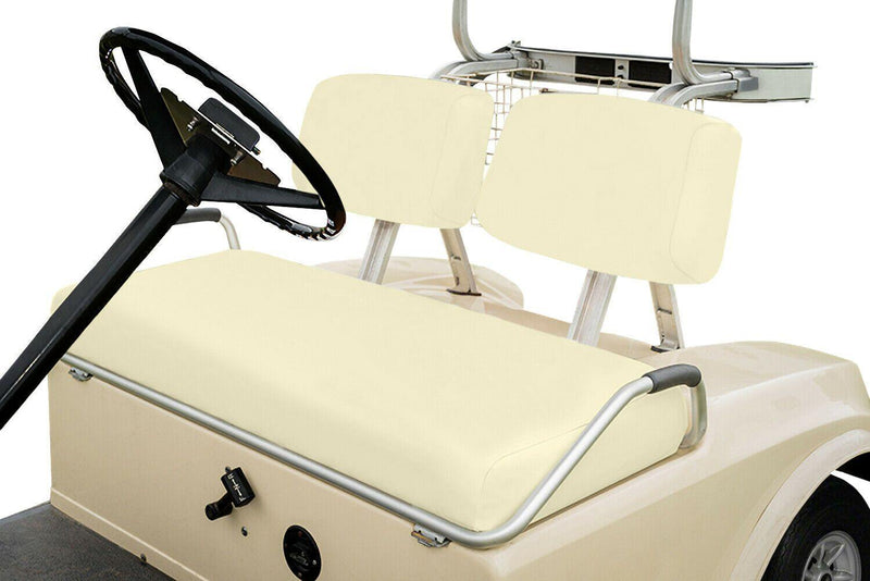 Off White Front Replacement Seat Cover Set - Club Car Pre-2000 - GolfCartSeatCover.com