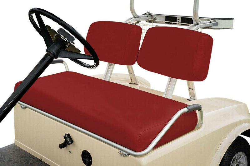 Red Front Replacement Seat Cover Set - Club Car Pre-2000 - GolfCartSeatCover.com