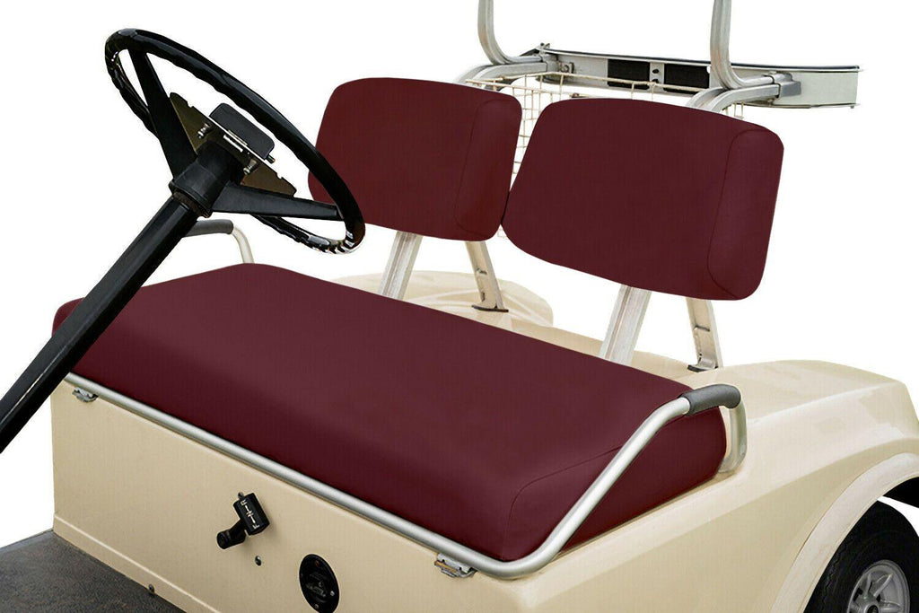 Burgundy Front Replacement Seat Cover Set - Club Car Pre-2000 - GolfCartSeatCover.com