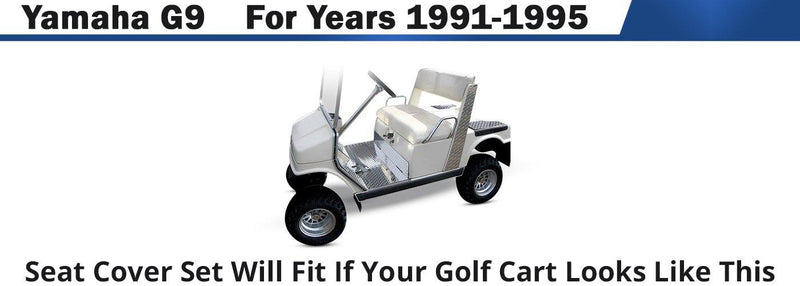Yamaha G9 Golf Cart Seat Cover Set