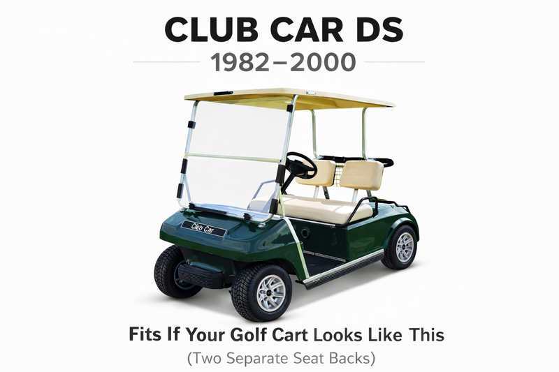 Club Car Pre 2000 Front Seat Cover Set