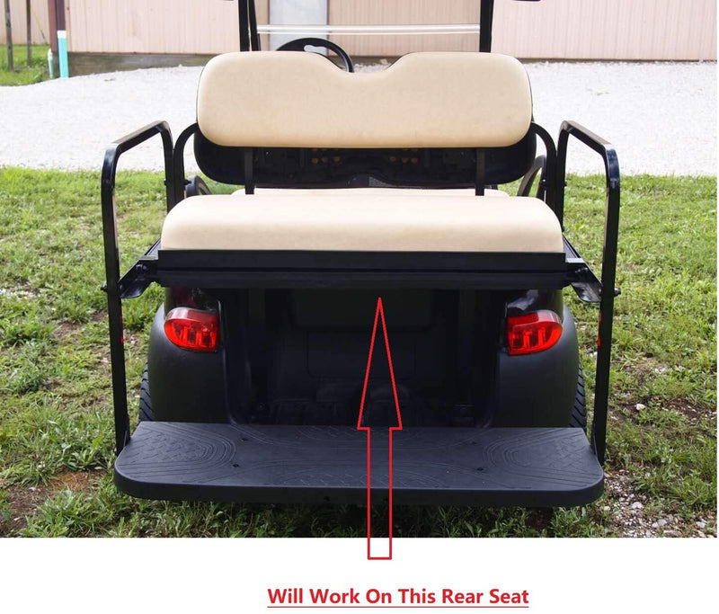 Off White Golf Cart Rear Replacement Seat Cover Set