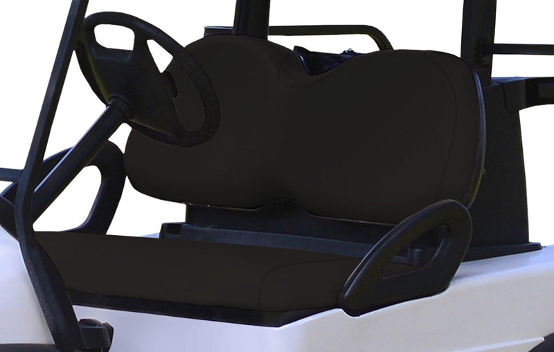 Black Club Car Precedent Front Seat Cover Replacement Set - GolfCartSeatCover.com