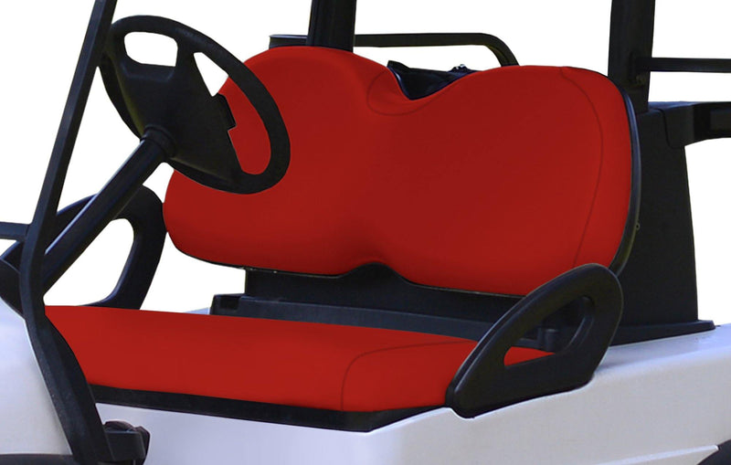 Red Club Car Precedent Front Seat Cover Replacement Set - GolfCartSeatCover.com