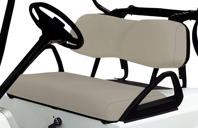 Beige Club Car DS Front Replacement Seat Cover Set - GolfCartSeatCover.com