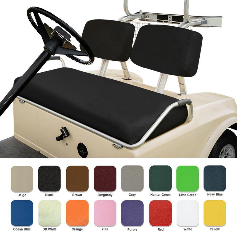 White Front Replacement Seat Cover Set - Club Car Pre-2000 - GolfCartSeatCover.com